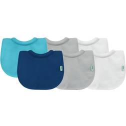 Green Sprouts Baby Boys and Girls 6-Pc. Stay-Dry Milk Catcher Bibs Blue/Aqua 0-6 months