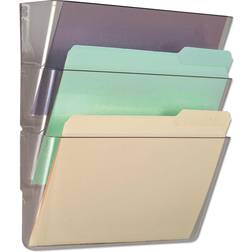 Universal 3 Pocket Wall File Starter Set Letter Clear