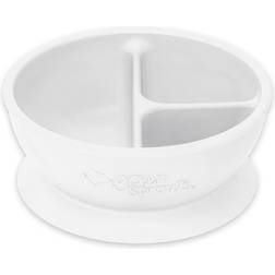 green sprouts Baby Feeding Bowls White Silicone Learning Bowl