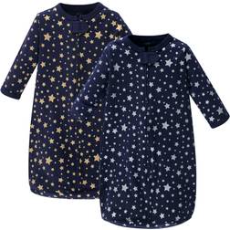 Hudson Long Sleeve Sleeping Bag Metallic Stars 2-Pack