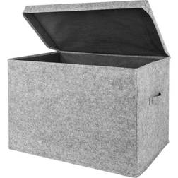 Sammy & Lou Light Gray Solid Felt Toy Box