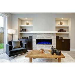 Bluegrass Living Slimline 50" Wall Mount & Recessed Electric Fireplace