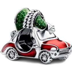 Pandora Festive Car & Christmas Tree Charm - Silver/Multicolour
