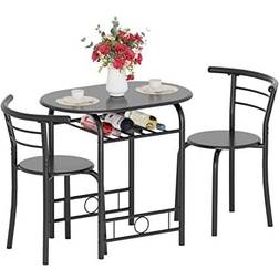 Jummico Breakfast Dining Set 20.9x31.5" 3