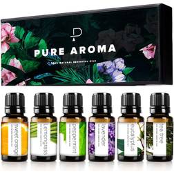 Pure Aroma Essential Oils 10ml 6-pack