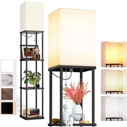 Addlon Modern Shelf Floor Lamp 63"