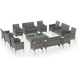 vidaXL 3095960 Loungesett, 1 Bord inkl. 8 Stolar & 4 Soffor