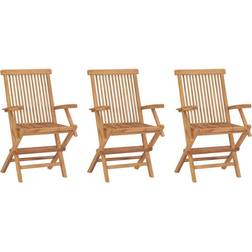 vidaXL 315444 3-pack Garden Dining Chair