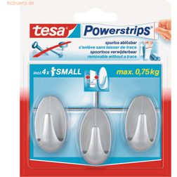 TESA POWERSTRIPS® Small Oval adhesive hook matt Bilderhaken