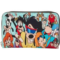 Disney A Goofy Movie Collage Zip-Around Wallet - red