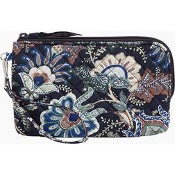 Vera Bradley Women s Recycled Cotton RFID Wristlet Java Navy