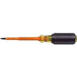 Klein Tools #1 Insulated Square-Recess Screwdriver Round Shank- Cushion Grip