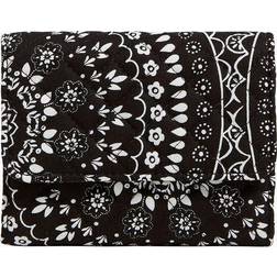 Vera Bradley Women s Recycled Cotton RFID Compact Wallet Black