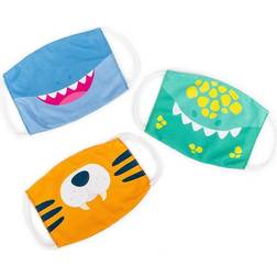 Educational Insights Dino Tiger Shark Kids Face Masks, Multicolor