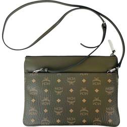 MCM Green Sea Turtle Visetos Coated Canvas Crossbody Bag - Multi