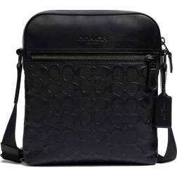 Coach Houston Flight Bag In Signature Leather - Black