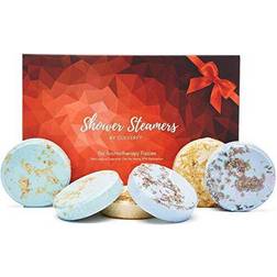 Cleverfy Aromatherapy Shower Steamers Variety Pack of 6 Shower Bombs with Essential Oils. Self Care Relaxation