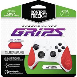 KontrolFreek Performance Grips for Xbox One Series X Controller Inferno Red