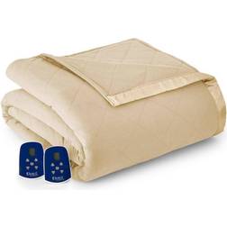 Micro Flannel Electric Heating Weight Blanket Beige (274.3x228.6)