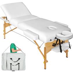 tectake Massage table Somwang 7.5 cm padding white
