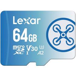 LEXAR FLY microSDXC Class 10 UHS-I U3 V30 A2 160/60 MB/s 64GB