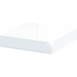Dolle (250x250x50mm) Gloss White Floating Shelf, Storage White Shelves