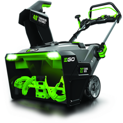 EGO POWER 21" Snow Blower with Steel Auger Kit, Two 7.5ah Batteries and Dual Port Charger