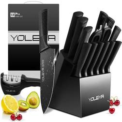 YOLEYA Black feather-15 Knife Set