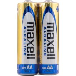 Maxell Long life Alkaline AA LR6 Shrink batterier 2 stk