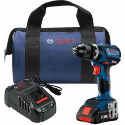 Bosch 18 V EC Brushless Connected-Ready Compact Tough 1/2 In. Hammer Drill/Driver with (1) CORE18 V 4.0 Ah Compact Battery Kit
