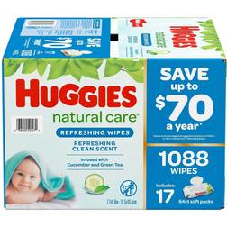 Huggies Natural Care Baby Refreshing Wipe Refill 1088pcs