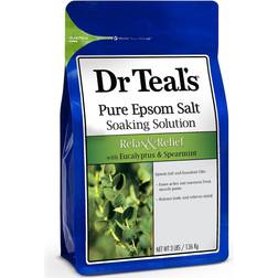 Teals Epsom Salt Soaking Solution, Relax & Relief, Eucalyptus Spearmint, 3lbs