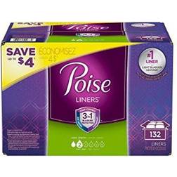 Poise Incontinence Panty Liners Very Light Absorbency Long 132 Count