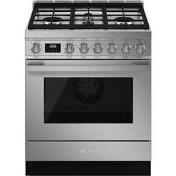 Smeg CPF30UGMX 30" Portofino Dual Fuel Range