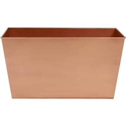 Achla Designs 9 22 Rectangle Copper Plated Galvanized Steel Flower Planter Box