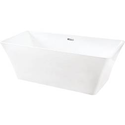 Kingston Brass VTSQ672923 Paris 67" Free Standing Soaking Tub Center