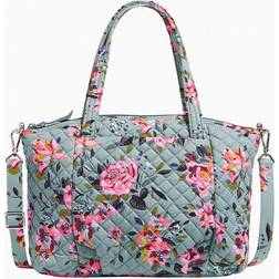 Vera Bradley Pleated Multi-Strap Satchel in Rosy Outlook Floral