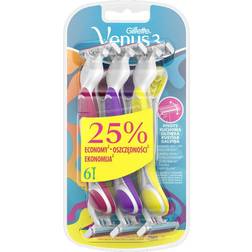 Gillette Venus 3 Plus Disposable Razors 6 pc