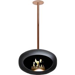 Le Feu Black Sky Bioethanol Fire Rose Gold Bioethanol Fireplace, 120cm