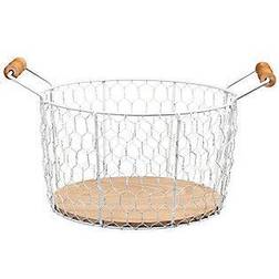 Puleo International 6 Pack: Chicken Wire Basket with Look Base Basket