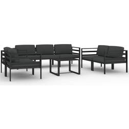 vidaXL 3107797 Lounge-Set, 1 Bord inkl. 7 Soffor