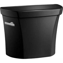 Kohler Wellworth 1.28 GPF Single Flush Toilet Tank Only in Black Black