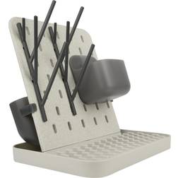 Boon Groove Customizable Countertop Drying Rack in Gray