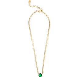 Rivka Friedman Necklace - Gold/Emerald