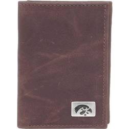 Eagles Wings Iowa Hawkeyes Leather Trifold with Concho