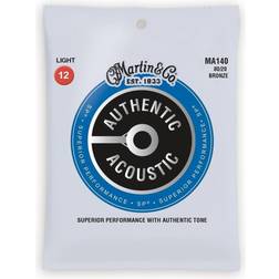 Martin Authentic Superior Performance Acoustic Guitar Strings 80/20 Bronze Light