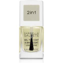 Salvete Nail Care Top & Base Coat Base and Top Coat Nail Polish With Gel Texture