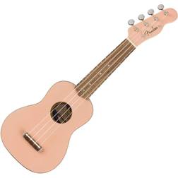 Fender Venice Soprano Ukulele Walnut Fingerboard Shell Pink