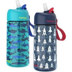 Bentgo Kids Water Bottle 2-Pack, Multicolor