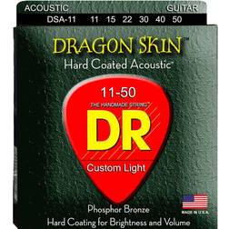 Dr Strings Dsa-11 Dragon Skin K3 Coated Acoustic Strings Medium-Light